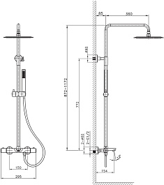 Raiber Душевая система Graceful RP-007 хром – фотография-5
